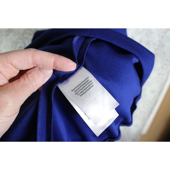 DKNY Womens Jersey Front Button Sleeveless Shift Dress‎ Blue Size 4 - Picture 7 of 12